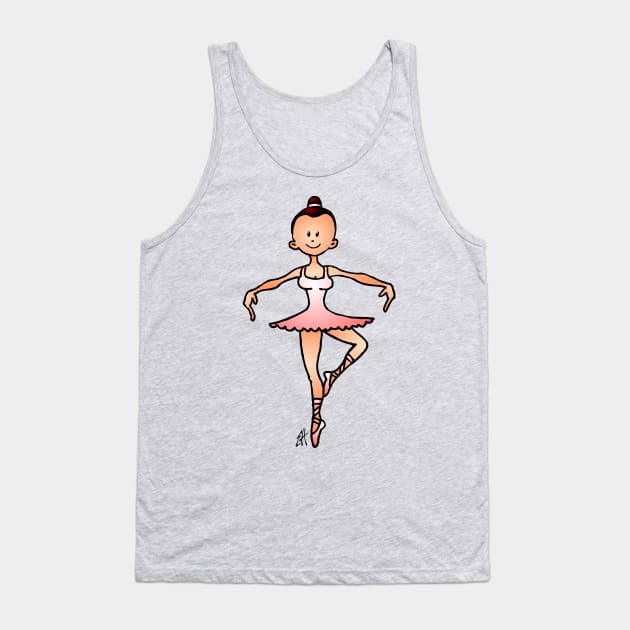 Ballerina Tank Top by Cardvibes